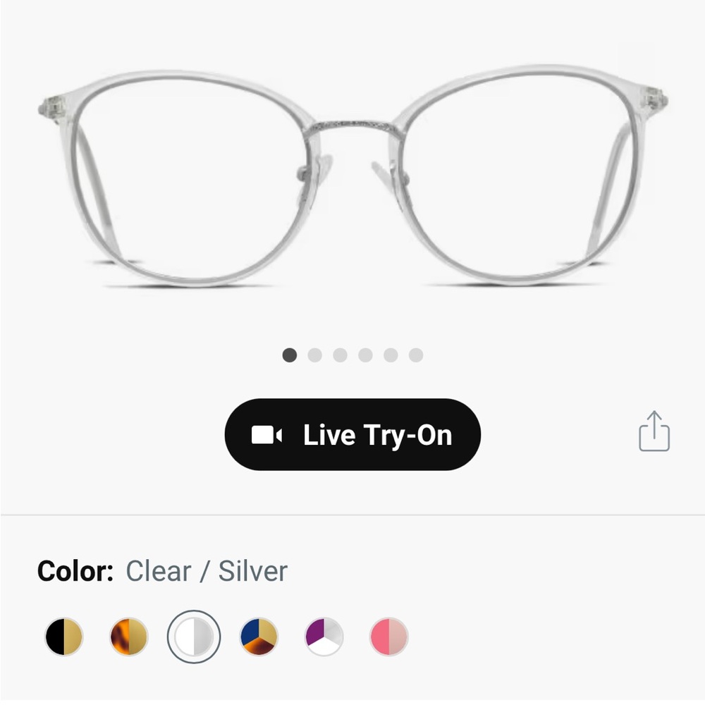 OTTO Transparent Frame Glasses - Picture 8 of 9